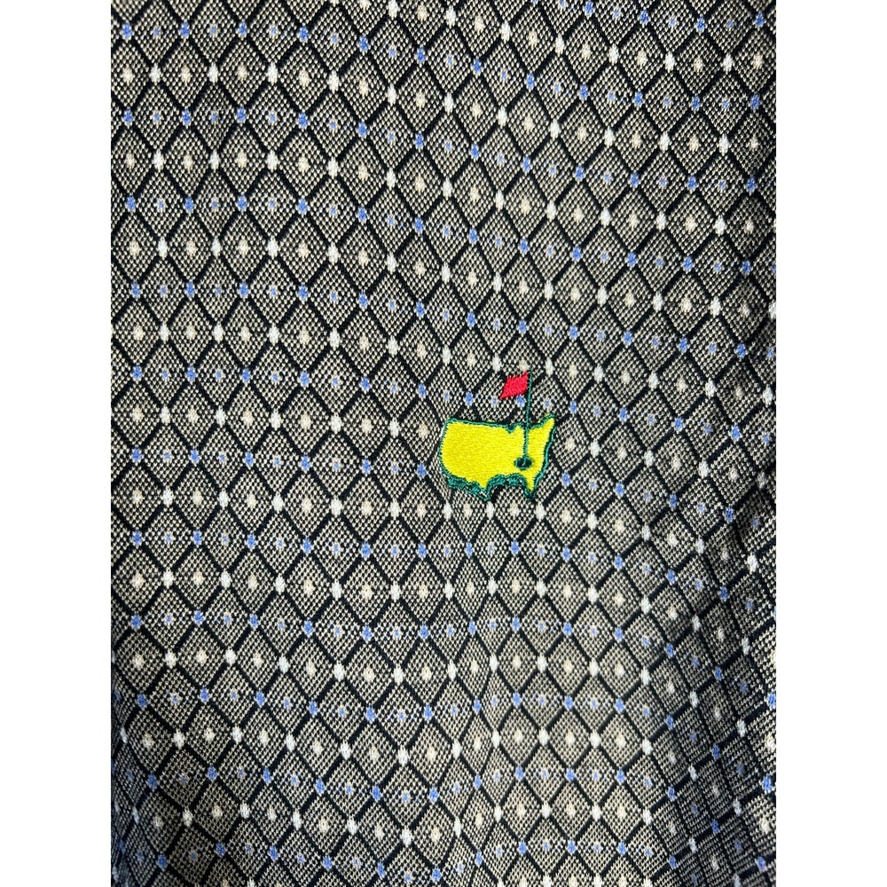 Bobby Jones Mens XL Augusta National Masters Golf Polo Brown Geometric Pattern - Picture 11 of 13